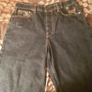 Red monkey clothing jean shorts